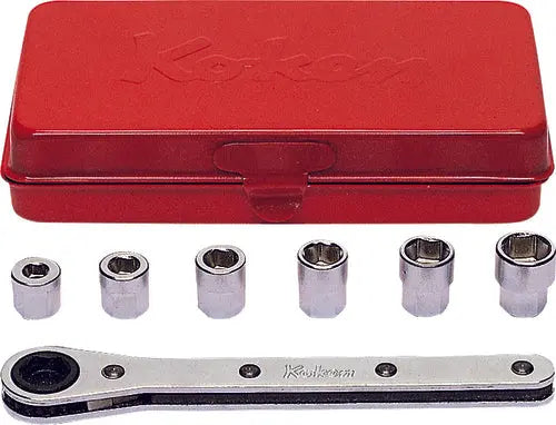 Socket Set 5-10mm 6 point 7 pieces