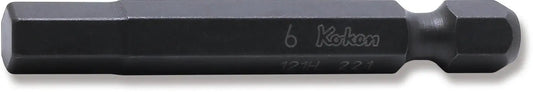 1/4 Hex Dr. Bit 6mm Hex Length 50mm