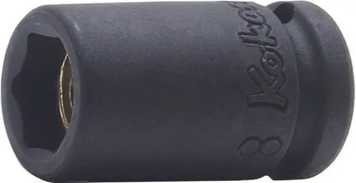 1/4 Sq. Dr. Socket 9mm 6 point Length 23mm Magnet