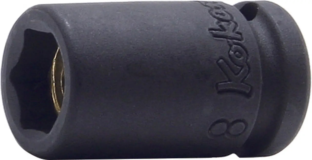 1/4 Sq. Dr. Socket 13mm 6 point Length 25mm Magnet