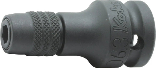 1/2 Sq. Dr. Adaptor 1/4 For 1/4H Bit Length 55mm Locking Quick release