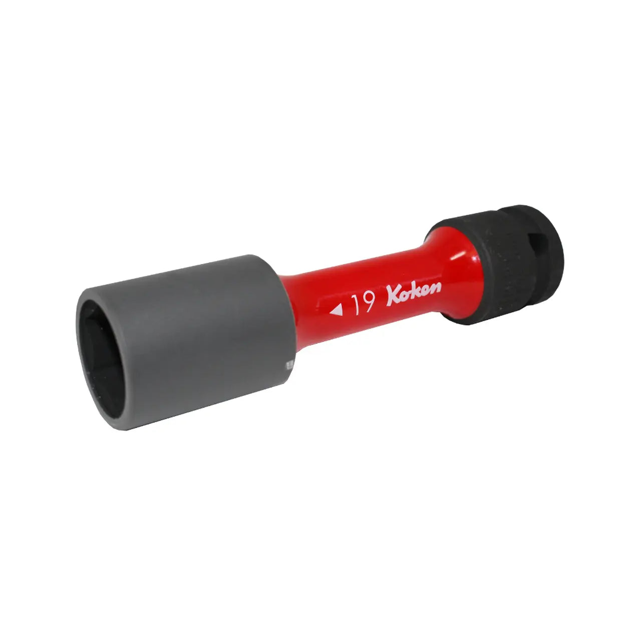 1/2 Sq. Dr. Wheel Nut Socket 19mm Extra Thin walled Length 110mm Color coded Protector