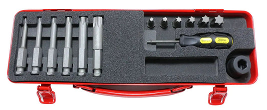 1/2 Sq. Dr. Bit + Bit Holder Set TORX® T30-T60 14 pieces