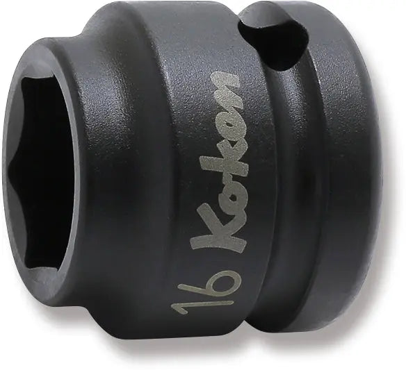 1/2 Sq. Dr. Socket 16mm 6 point Length 26mm Thin walled