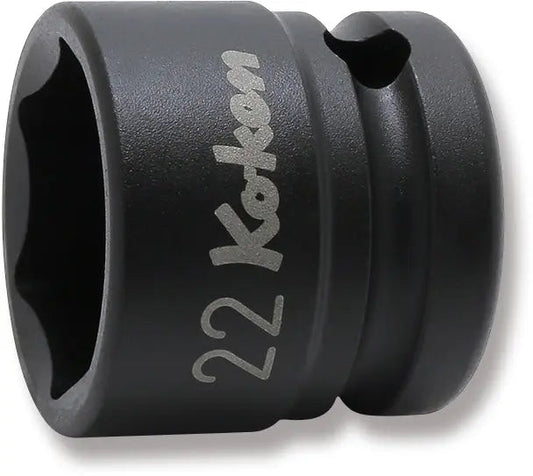 1/2 Sq. Dr. Socket 22mm 6 point Length 28.5mm Thin walled