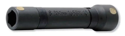 1/4 Hex Dr. Double Ended Socket 10 x 13mm 6 point Length 80mm side Magnet