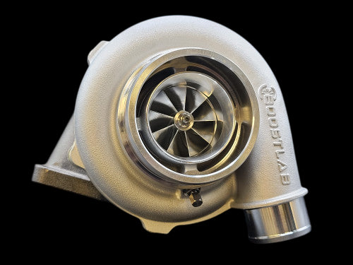 BL5855X Dual Ball Bearing Billet Turbocharger .83 A/R 3" V-Band In/Out (10-Blade Point-Milled Billet CW )