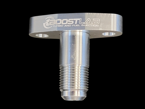 Semi-Extended Billet -10 AN T3/T4 Square Port Drain Flange