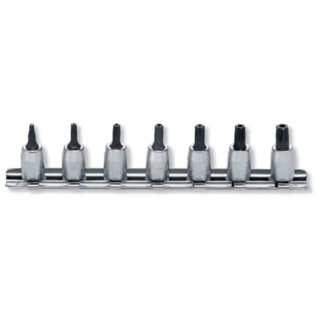 1/4 Sq. Dr. 7 Piece Tamper-Resistant TORX® Socket Set T10H-T40H