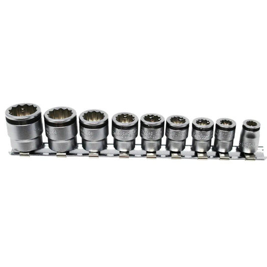 1/4 Sq. Dr. 12 point NUT GRIP® Socket Set 7/32 - 9/16 - 9 pieces