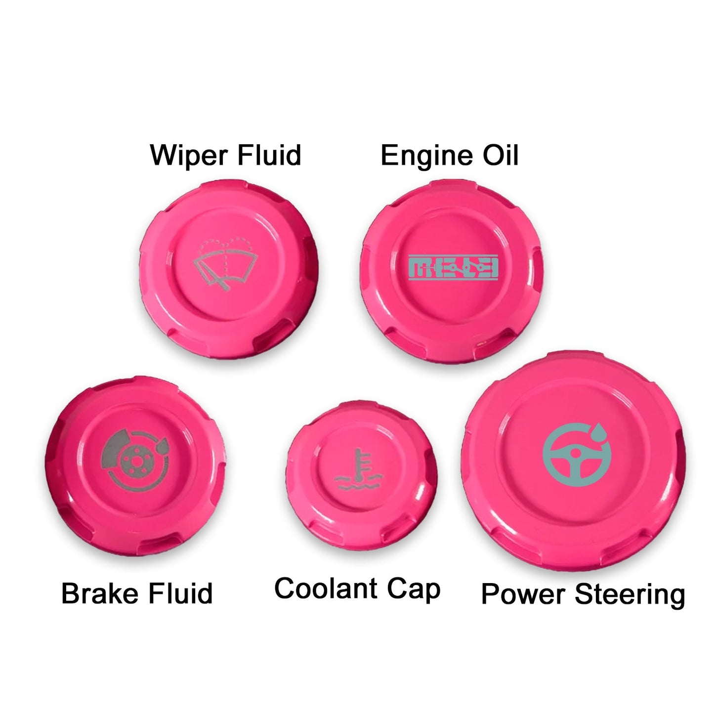 MeLe x Billetworkz Subaru Engine Bay Cap Set For 2009-2013 Forester XT