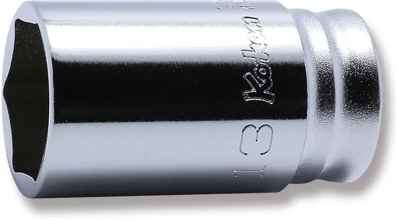 1/4 Sq. Dr. Socket 13mm 6 point Length 30mm Z-series