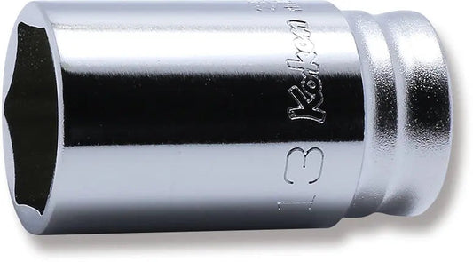 1/4 Sq. Dr. Socket 13mm 6 point Length 30mm Z-series