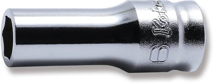 1/4 Sq. Dr. Socket 6mm 6 point Length 30mm Z-series