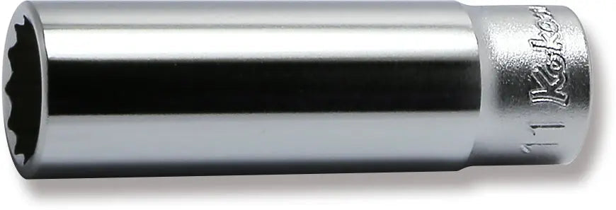 1/4 Sq. Dr. Socket 11mm 12 point Length 50mm