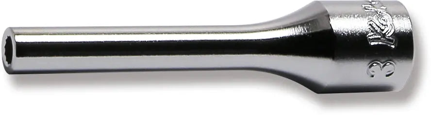 1/4 Sq. Dr. Socket 3mm 12 point Length 50mm