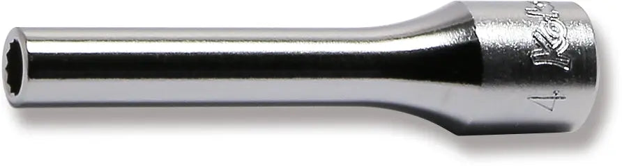 1/4 Sq. Dr. Socket 4mm 12 point Length 50mm