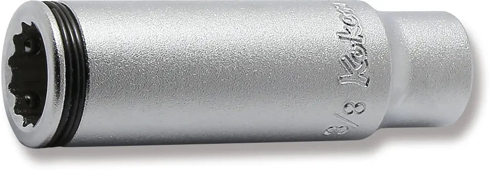 1/4" Sq. Drive 12-Point SAE Deep Nut Grip Socket in 3/8
