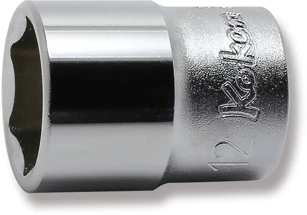 1/4 Sq. Dr. Socket 12mm 6 point Length 22mm