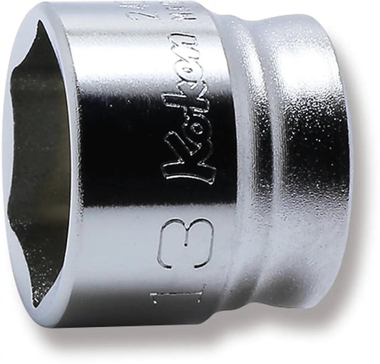1/4 Sq. Dr. Socket 13mm 6 point Length 15mm Z-series