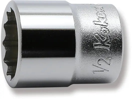 1/4 Sq. Dr. Socket 1/2 12 point Length 22mm