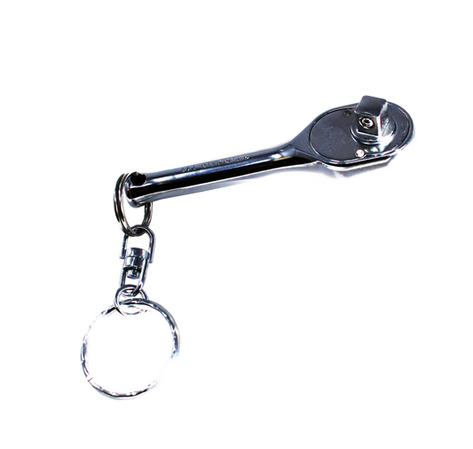 1/4 Sq. Dr. Ratchet Handle 20 teeth Short Length 75mm Key Ring