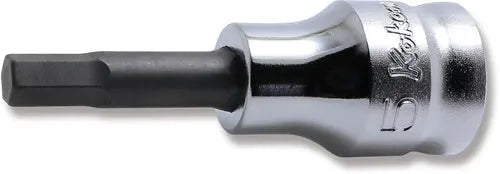 3/8 Sq. Dr. Bit Socket 5mm 6 point Length 50mm Z-series