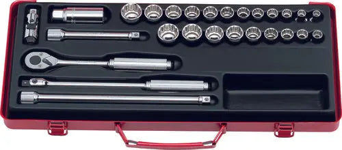 3/8 Sq. Dr. Socket Set 6, 12 point 17 pieces