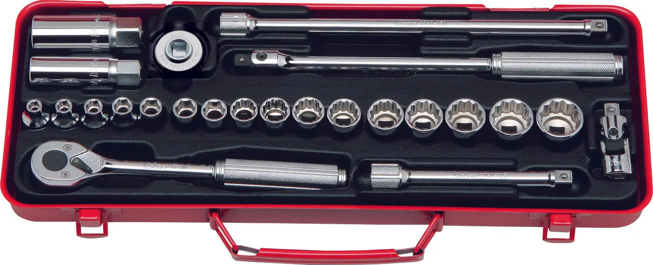 3/8 Sq. Dr. Socket Set 6, 12 point 25 pieces