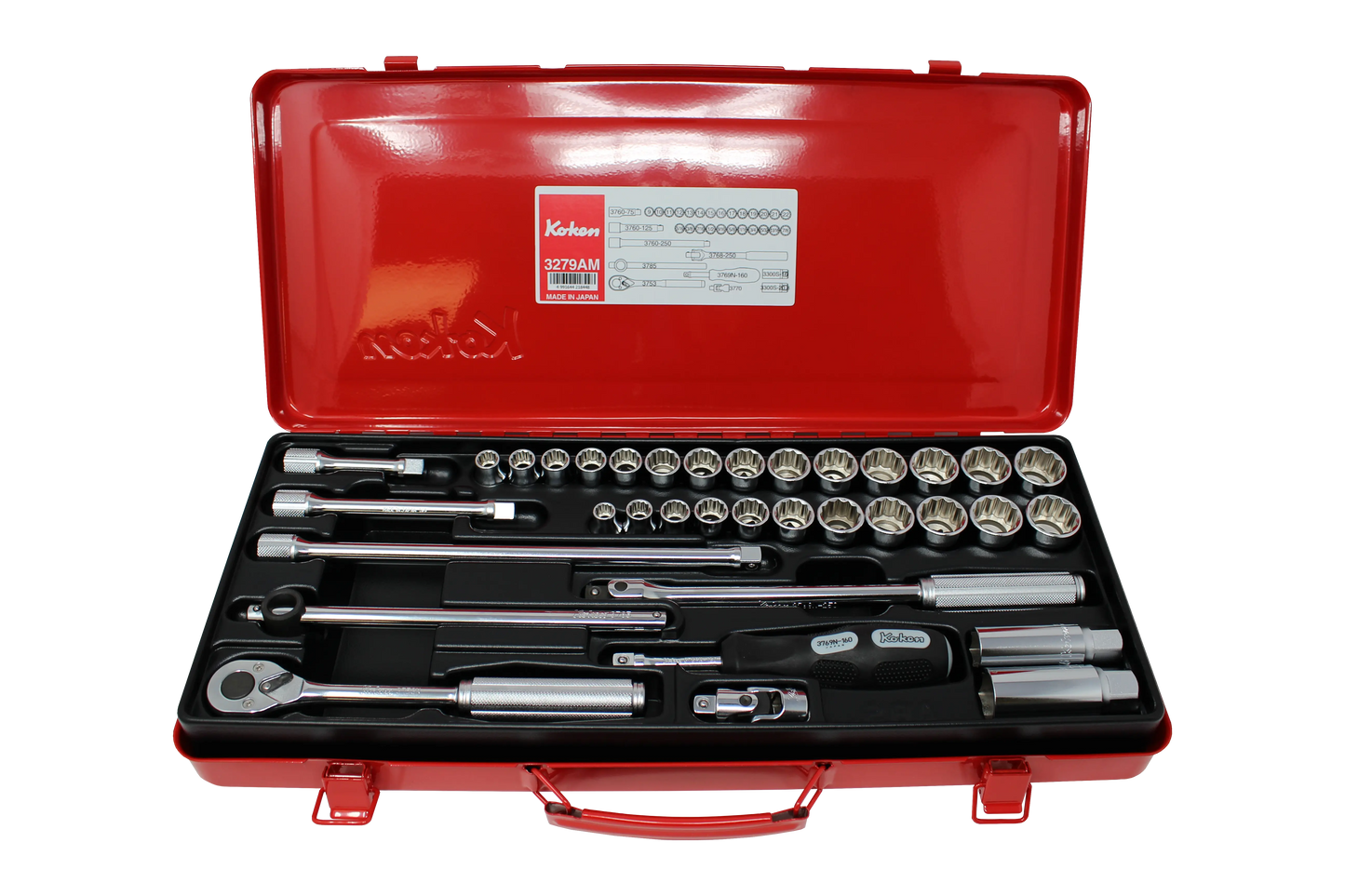 3/8 Sq. Dr. Socket Set 12 point 35 pieces
