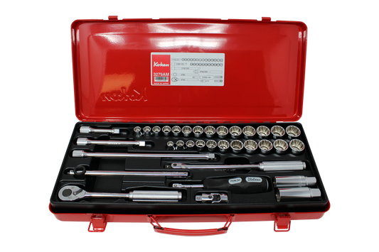 3/8 Sq. Dr. Socket Set 12 point 35 pieces