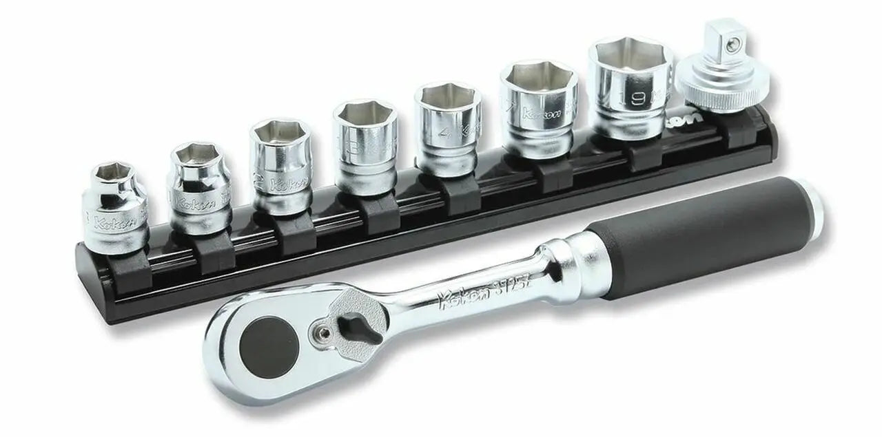 3/8 Sq. Dr. 9 Piece Z-Series 6-Point Metric Socket Set 8-19mm