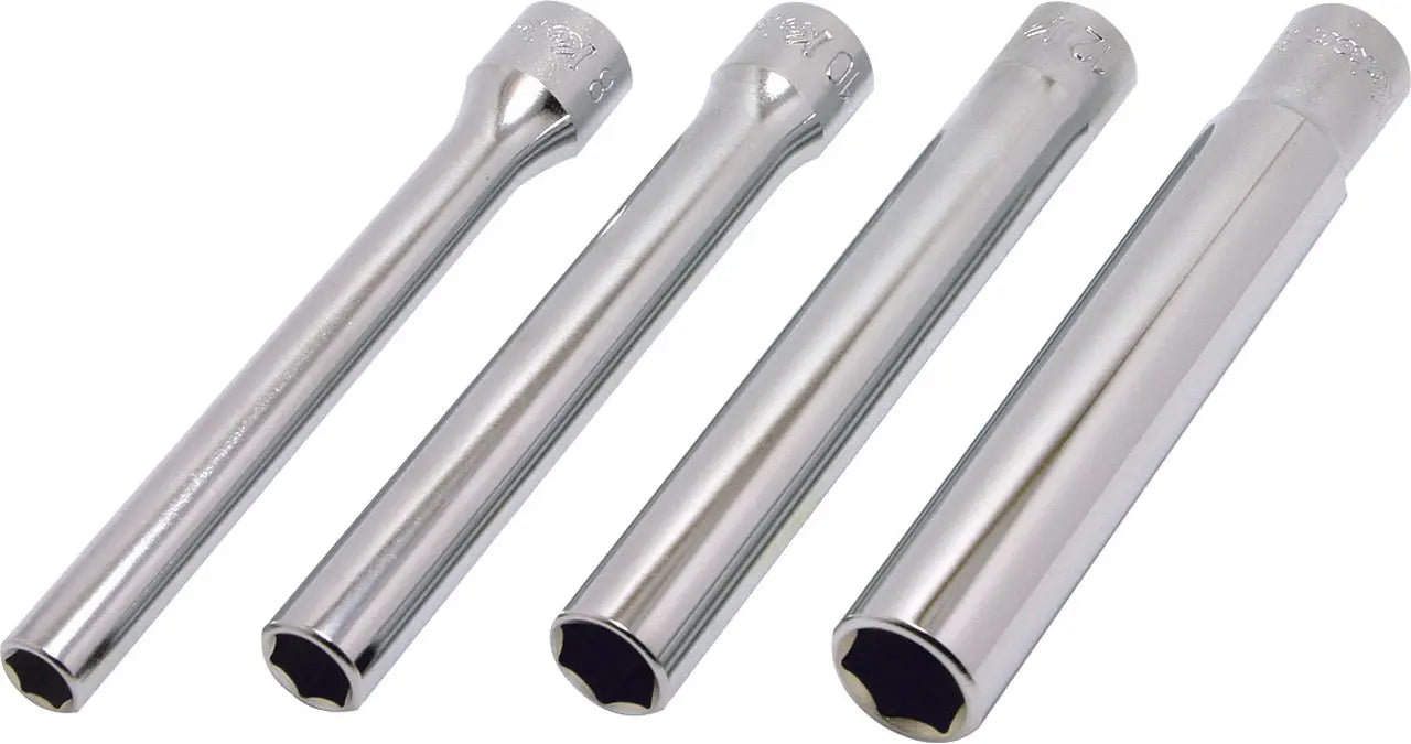 3/8 Sq. Dr. Socket Set 8mm-14mm 6 point Length 120mm 4 pieces