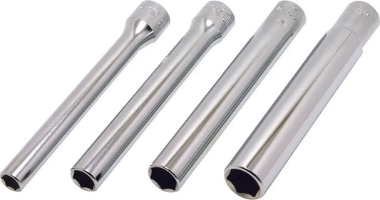 3/8 Sq. Dr. Socket Set 8mm-14mm 6 point Length 120mm 4 pieces
