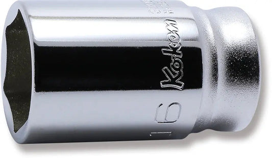 3/8 Sq. Dr. Socket 16mm 6 point Length 35mm Z-series