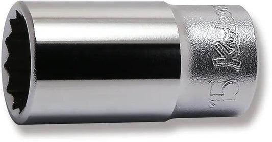 3/8 Sq. Dr. Socket 15mm 12 point Length 40mm