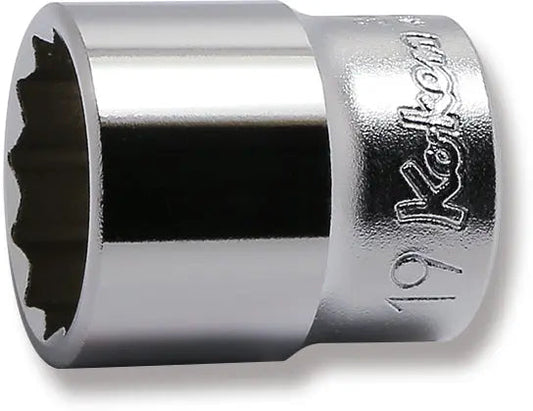 3/8 Sq. Dr. Socket 19mm 12 point Length 30mm