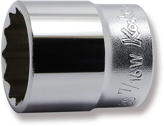 3/8 Sq. Dr. Socket Whitworth 7/16 12 point Length 32mm