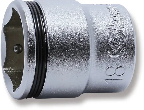 3/8 Sq. Dr. Socket 18mm Nut Grip Length 29mm