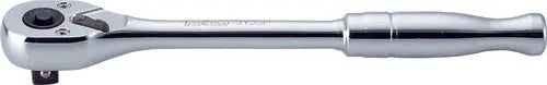 3/8 Sq. Dr. Ratchet Handle 24 teeth Length 200mm Push Button Polished Handle