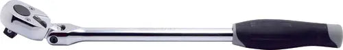 3/8 Sq. Dr. Ratchet Handle 24 teeth Flexible Head Length 285mm Push Button Plastic Handle