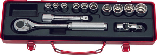 1/2 Sq. Dr. 13 Piece 12-Point Metric Socket Set 10-24mm