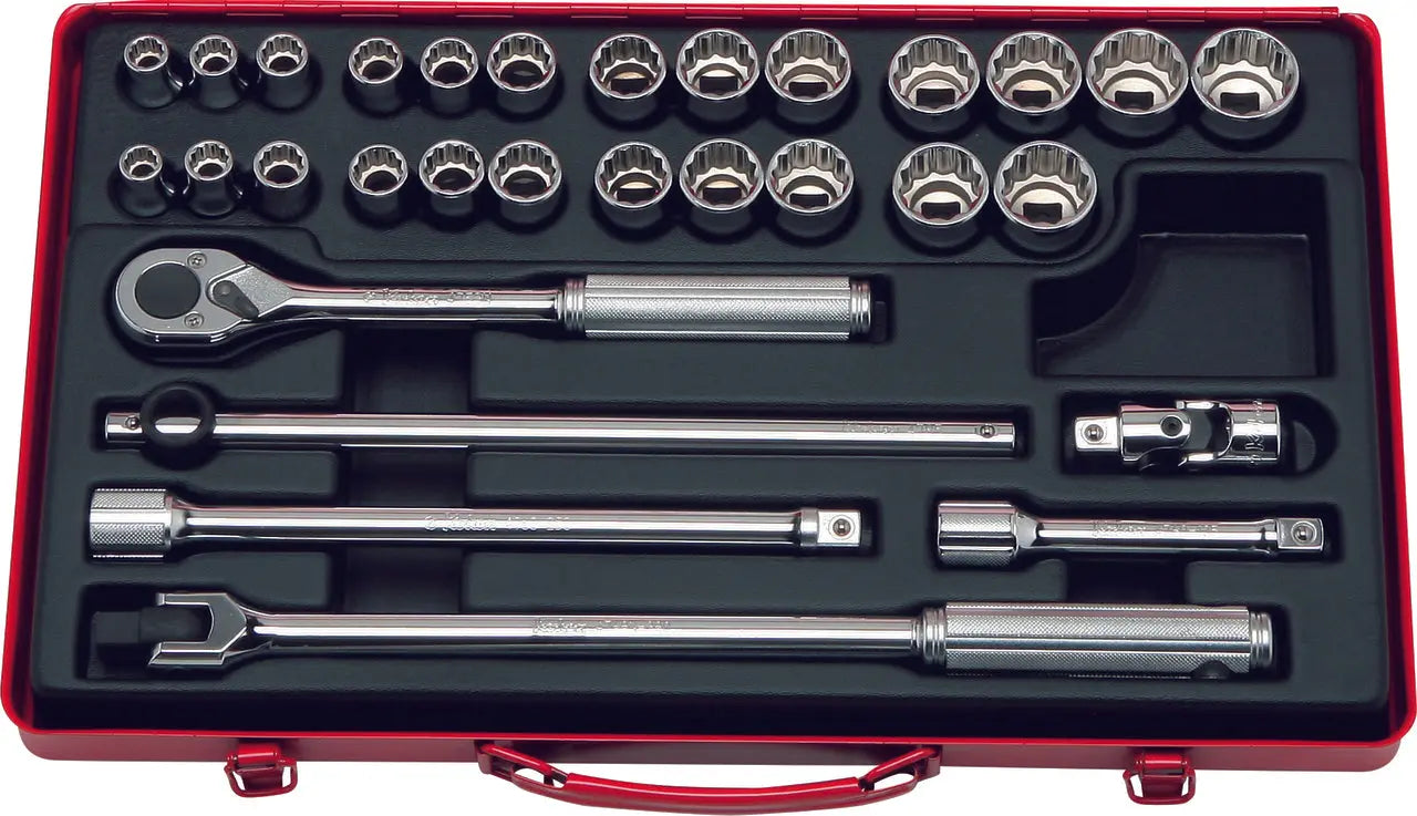 1/2 Sq. Dr. Socket Set 12 point 30 pieces