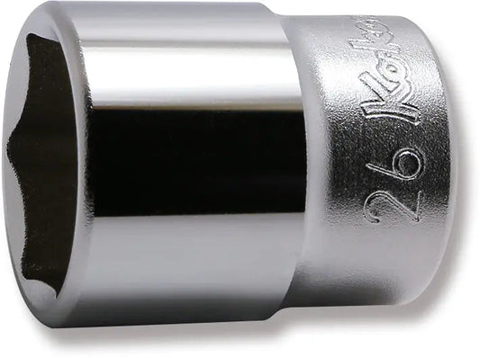 1/2 Sq. Dr. Socket 26mm 6 point Length 42mm