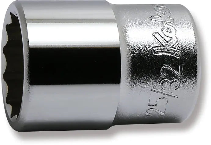 1/2 Sq. Dr. Socket 25/32 12 point Length 38mm