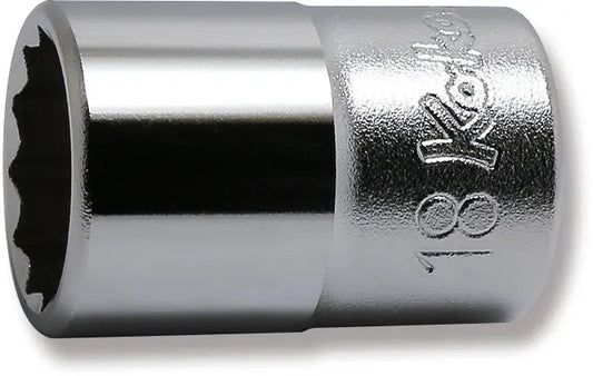 1/2 Sq. Dr. Socket 18mm 12 point Length 37mm