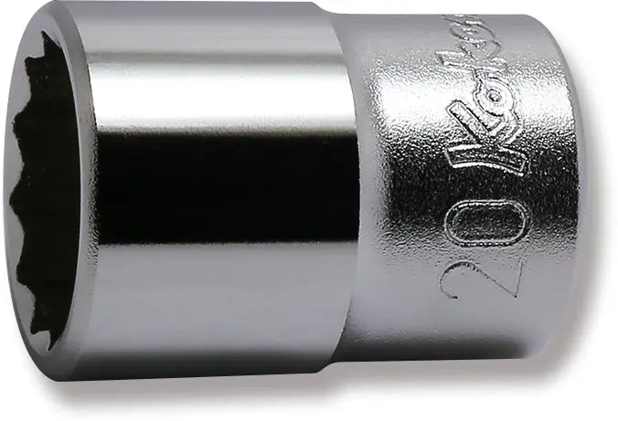 1/2 Sq. Dr. Socket 20mm 12 point Length 38mm