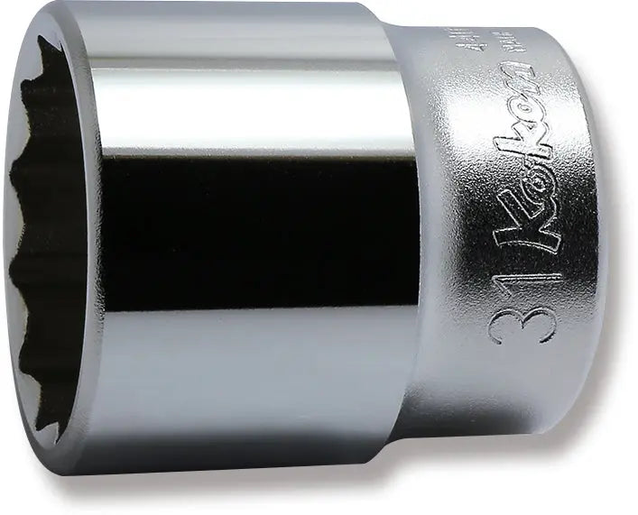 1/2 Sq. Dr. Socket 31mm 12 point Length 46mm