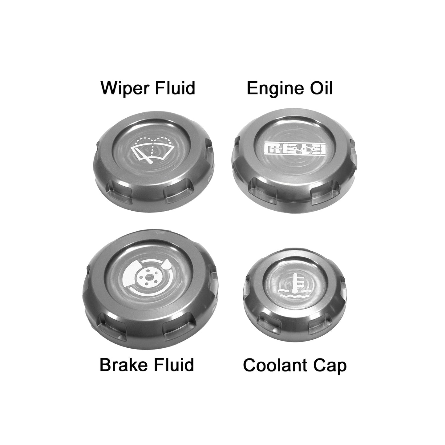 MeLe x Billetworkz Subaru Engine Bay Cap Set For 2013-2020 Crosstrek XV