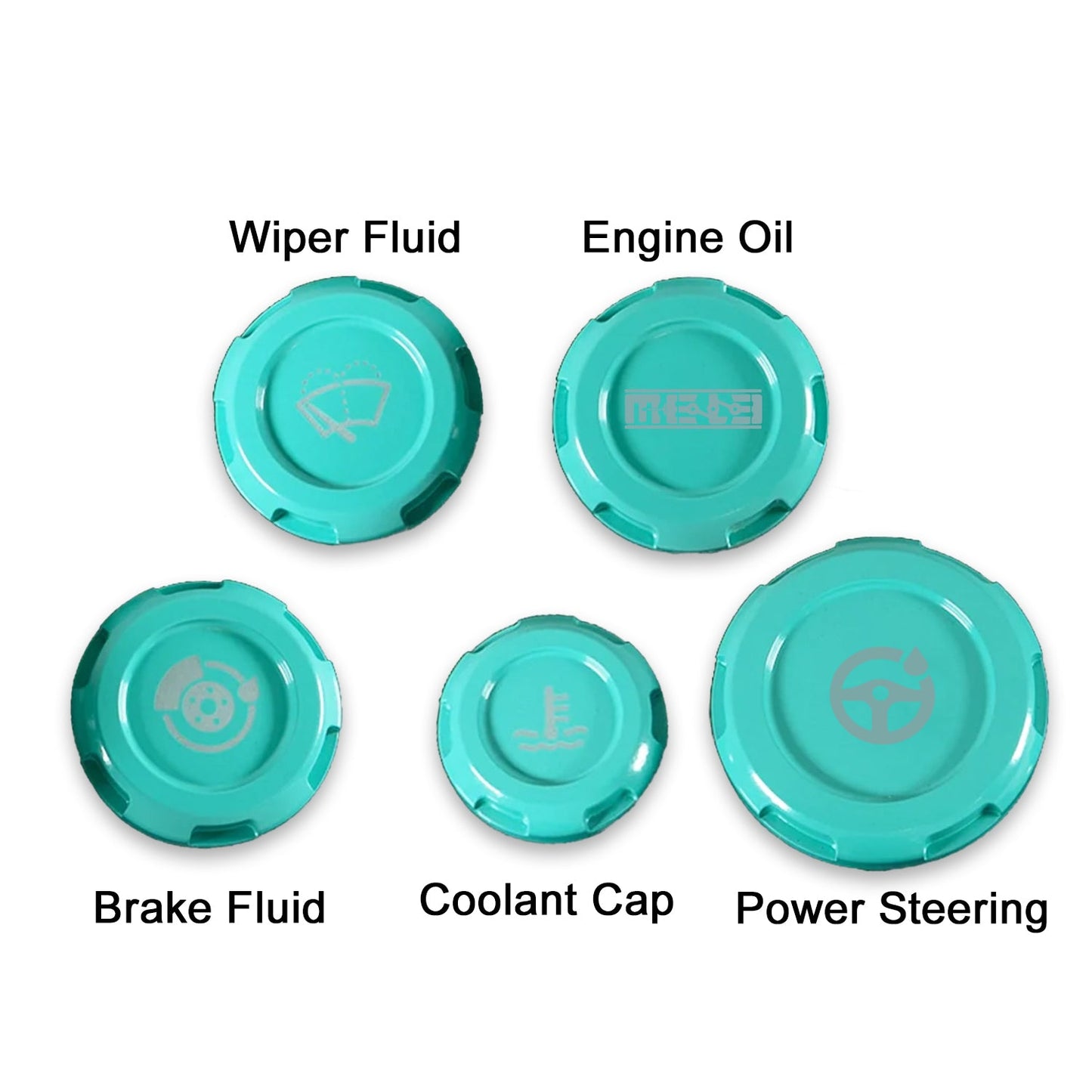 MeLe x Billetworkz Subaru Engine Bay Cap Set For 2015+ WRX And 2015-2021 STI